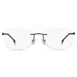 BOSS Men's Rimless Rectangular Frames 1424 PTA – Dark Metal-Tudora