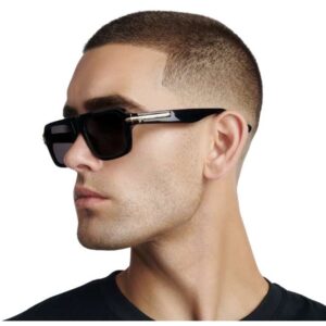 Golden Concept  Unisex Sunglasses AC-SG-BK-G-DUDE