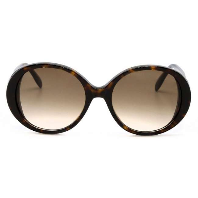 Alexander McQueen AM0285S 003 Women's Sunglasses – Havana / Round-Tudora