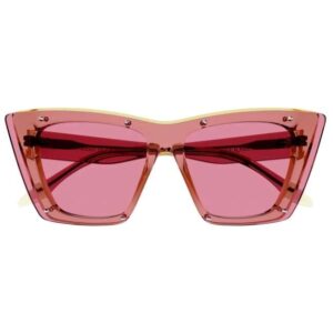 Alexander McQueen AM0361S 003 Women's Sunglasses – Pink / Gold Stud Details-Tudora