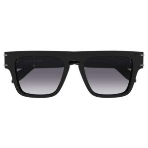 Alexander McQueen AM0397S 001 Men's Sunglasses – Black / Selvedge Square-Tudora