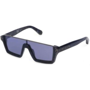 Philipp Plein Rectangle Men Sunglasses SPP006M98B35B-Tudora