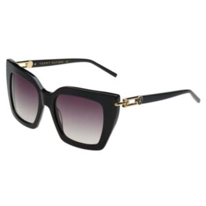 Tommy Hilfiger Black Square Women Sunglasses TH 2632 C1 52 S