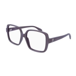 Alexander McQueen AM0286O 005 Women's Eyeglasses – Transparent Violet-Tudora