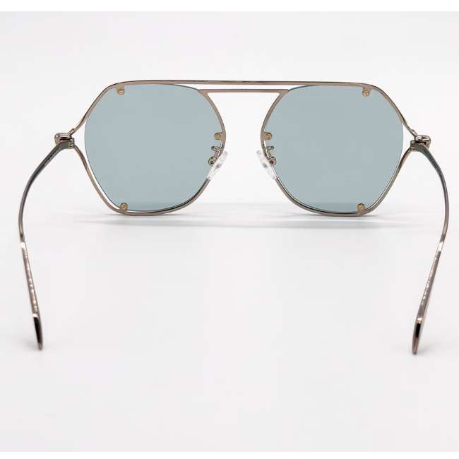 Alexander McQueen AM0367S 003 Women's Sunglasses – Gold / Blue Gradient - Image 5