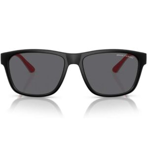 Armani Exchange Men's Black Rectangular Sunglasses AX4135S80788159-Tudora