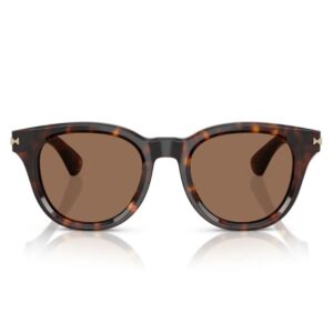 Burberry BE4439 Round Sunglasses in Dark Havana Acetate-Tudora