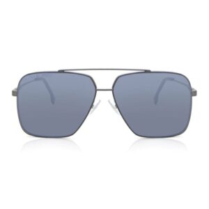 BOSS Men's Rectangular Metal Sunglasses 1325/S KJ1 – Dark Ruthenium-Tudora