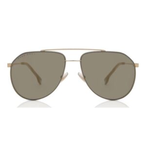 BOSS Men's Gold Metal Aviator Sunglasses 1326/S J5G-Tudora
