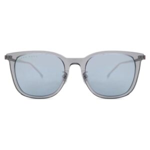 BOSS Men's Square Acetate Sunglasses 1347/F/SK KB7 – Transparent Grey-Tudora