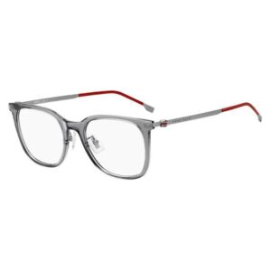 BOSS Men's Transparent Grey Rectangular Frames 1360/F KB7 5221-Tudora