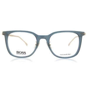 BOSS Men's Slate Blue Rectangular Frames 1360/F PJP 5221-Tudora