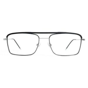 Gotti Rectangle Men Frames BL10(ASH)-BLK/SIL-55-Tudora