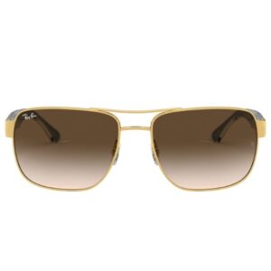 RayBan Square Unisex Sunglasses 0RB3530 001/13 58-Tudora