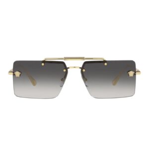 Versace Gold Rectangle Women Sunglasses 0VE2245 10028G60