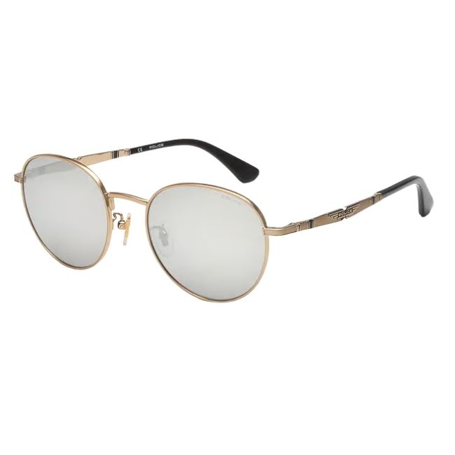 Police Round Unisex Sunglasses SPLE07K528FFXSG - Image 4